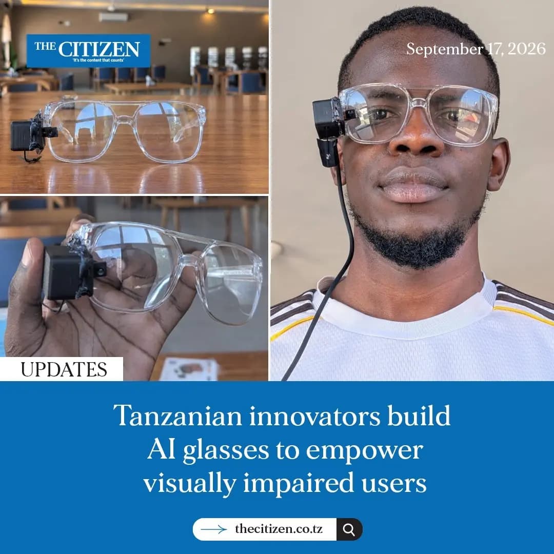 The Citizen feature poster showing Miwani Janja smart glasses and a person wearing the prototype